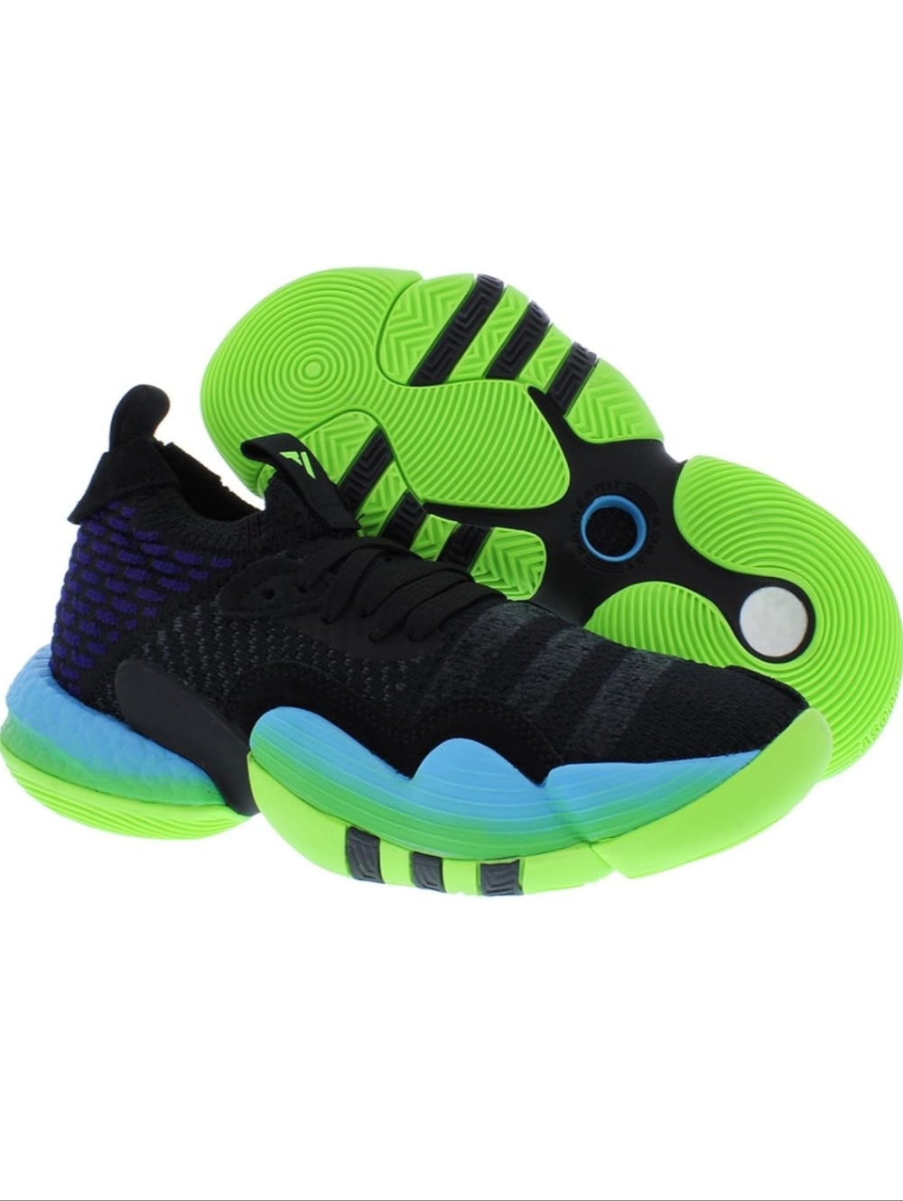 Adidas Trae Young 2 GS Boys Shoes Size 5.5, Color: Black/Bl